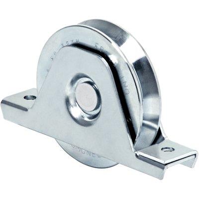 RUOTA CANCELLO A SALDARE GOLA V 335 COMUNELLO ZINCATA SUPPORTO INTERNO + CUSCINETTO MM 120 Immagine principale del prodotto