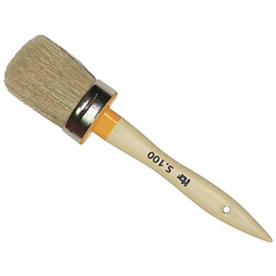 PENNELLO OVALINO MANICO PLASTICA VUOTO 100 ITR SETOLA BIONDA N°XMM  2X44 Immagine principale del prodotto