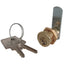 SERRATURA A CILINDRO LEVA DRITTA 21 MERONI OTTONE CROMATO F.MM 16 L.MM 20