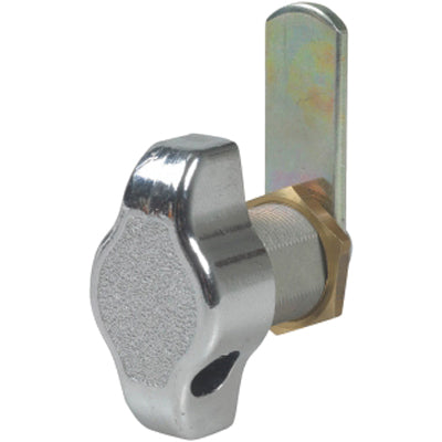 SERRATURA + POMO LUCCHETTABILE LEVA DRITTA 153 ACCIAIO CROMATO F.MM 18,6 L.MM 20 Immagine principale del prodotto