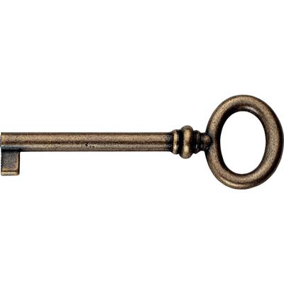 CHIAVE MOBILI FLORENCE MG8496 METALSTYLE ZAMA OTTONE ANTICATO MM 70 Immagine principale del prodotto