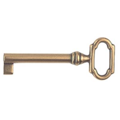CHIAVE MOBILI ANTICO MG8469 METALSTYLE ZAMA OTTONE LUCIDO MM 27X61 Immagine principale del prodotto