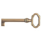 CHIAVE MOBILI ANTICO MG8469 METALSTYLE ZAMA OTTONE LUCIDO MM 27X61