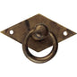 MANIGLIETTA MOBILI ANTICO MG28 METALSTYLE ZAMA OTTONE ANTICATO + BASE MM 50X33