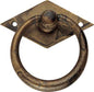 MANIGLIETTA MOBILI ANTICO MG28 METALSTYLE ZAMA OTTONE ANTICATO + BASE MM 50X50