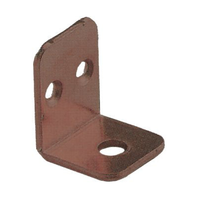 MENSOLINA REGGIPIANO A SQUADRA BORDO QUADRO ACCIAIO BRONZATO MM 22X28 Immagine principale del prodotto