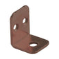 MENSOLINA REGGIPIANO A SQUADRA BORDO QUADRO ACCIAIO BRONZATO MM 22X28