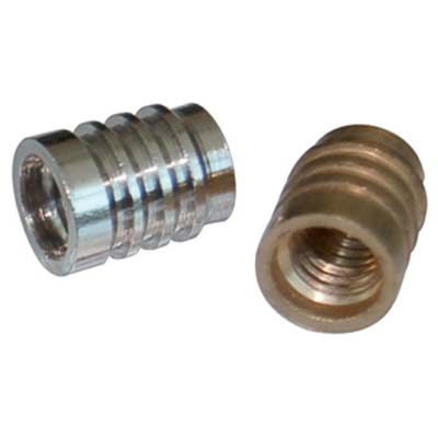 BUSSOLA X MENSOLA TORNITA OTTONE NICHELATO MM 7X9 FILETTO M5 Immagine principale del prodotto
