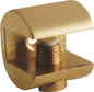 REGGIVETRO A MORSETTO COTTALI OTTONE LUCIDO D.MM 23 S.VETRO MAX MM 10