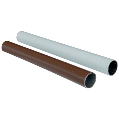 TUBO ARMADIO TONDO PLASTICATO ACCIAIO SALDATO BIANCO MM 18 MT 3,00 Immagine principale del prodotto