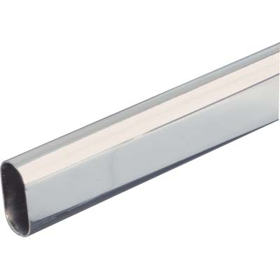 TUBO ARMADIO OVALE CROMATO ACCIAIO SALDATO MM 30X15 MT 3 Immagine principale del prodotto