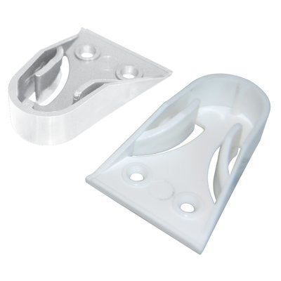 REGGITUBO ARMADIO TONDO LATERALE PLASTICA BIANCO TUBO MM 18