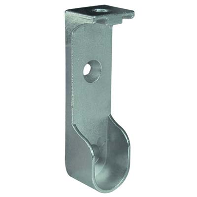 REGGITUBO ARMADIO OVALE LATERALE A SOFFITTO ZAMA NICHELATO TUBO MM 30X15 Immagine principale del prodotto