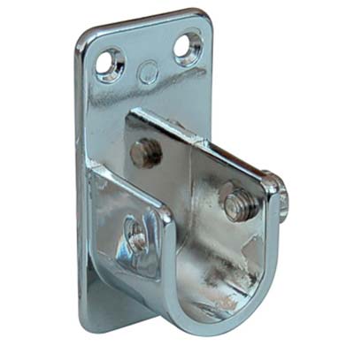 REGGITUBO ARMADIO OVALE LATERALE ZAMA NICHELATO TUBO MM 30X15 Immagine principale del prodotto