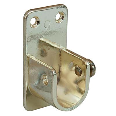 REGGITUBO ARMADIO OVALE LATERALE ZAMA OTTONE LUCIDO TUBO MM 30X15 Immagine principale del prodotto