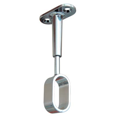 REGGITUBO ARMADIO OVALE REGOLABILE CENTRALE ZAMA CROMATO H.MM 68/95 TUBO MM 30X15 Immagine principale del prodotto