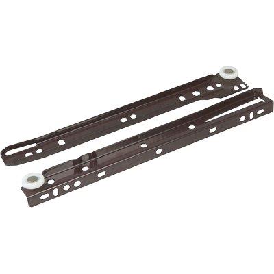 GUIDA CASSETTO SFILABILE + RUOTE TEFLON KG 25 CM  50 MARRONE CF=PZ 4