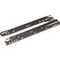 GUIDA CASSETTO SFILABILE + RUOTE TEFLON KG 25 CM  50 MARRONE CF=PZ 4