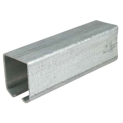 BINARIO X CARRELLI SCORREVOLI 20 OMGE ZINCATO MM 33,5X30 L.MT 3 PORTATA KG 100 Immagine principale del prodotto