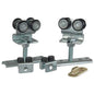 CARRELLI SCORREVOLI IN KIT 2023/05 OMGE X BINARIO 20 OMGE KIT=2 CARRELLI+2 FERMI+1 PINNA