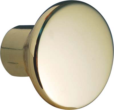 POMOLO ZAMA SFERA PIANA 2401 METALSTYLE OTTONE LUCIDO MM 24X24 Immagine principale del prodotto