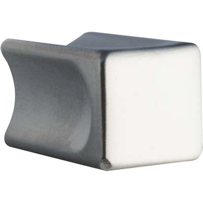POMOLO ZAMA QUADRO 2388 METALSTYLE CROMO OPACO MM 10X10 Immagine principale del prodotto