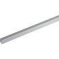 PROFILO CANALINA SINGOLA ARCANSAS ALLUM ARGENTO S.MM 1,0 MM  8X8 H.CM 100
