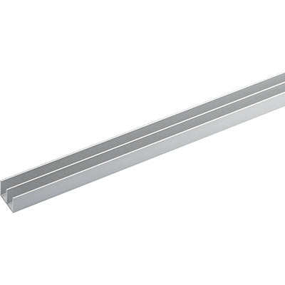PROFILO CANALINA DOPPIA ARCANSAS ALLUM ARGENTO S.MM 1,0 MM 20X18 H.CM 100