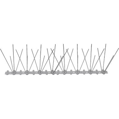 DISSUASORE VOLATILI A SPILLI INOX/PU STARS 40 PUNTE H.CM 11 BASE CM 50X2,2