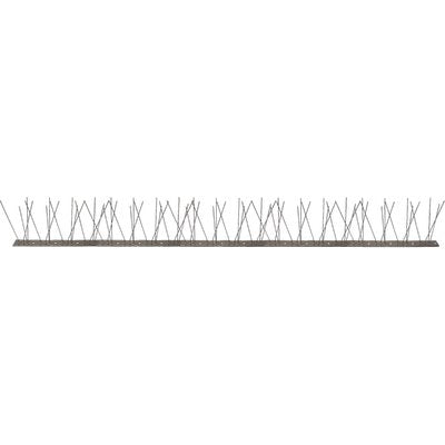 DISSUASORE VOLATILI A SPILLI INOX STARS 80 PUNTE H.CM 10 BASE CM 100X2,8 Immagine principale del prodotto