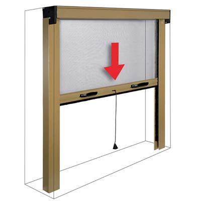 ZANZARIERA KIT FINESTRA SOTTILE IRS BIANCO RAL 9010 FIBRA VETRO/PVC CM 120 H.CM 160 Immagine principale del prodotto