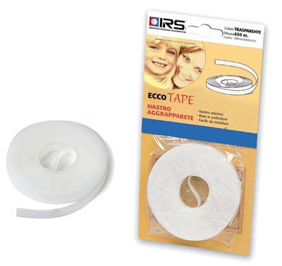 NASTRO AGGRAPPA ZANZARIERA CLARISSA TAPE SELF IRS ADESIVO BIANCO ML 5 X RETE FIBRA Immagine principale del prodotto