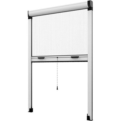 ZANZARIERA KIT FINESTRA EFFE BIANCO RAL 9010 FIBRA VETRO/PVC CM 140 H.CM 170