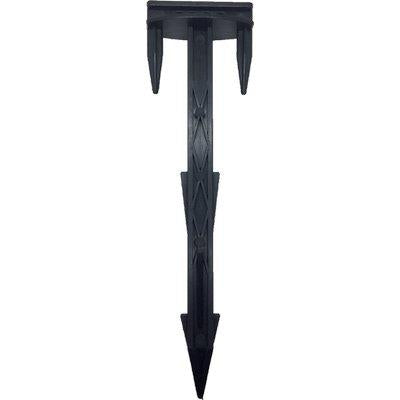PICCHETTO CHIODO BLOCCA TELO STARS PA NERO DENTATO MM 45X25 H.CM 16,5 CF=PZ 100