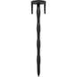 PICCHETTO CHIODO BLOCCA TELO + ALETTE PA NERO DENTATO MM 45X25 H.CM 11 CF=PZ 200