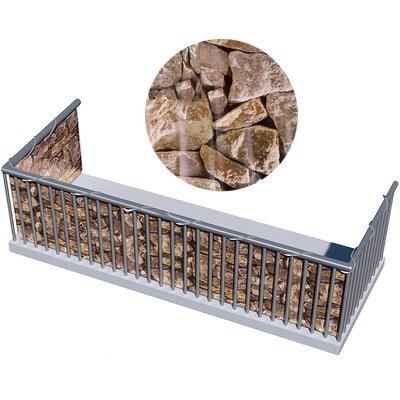 TELO BALCONE FRANGIVISTA STAMPATO STARS PVC PIETRA GR/MQ 450 H.CM 90 L.MT 6 + CORDA