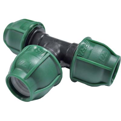 TEE A COMPRESSIONE PN10 MM 32X32X32