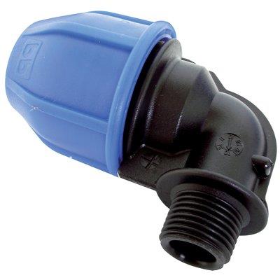 GOMITO A COMPRESSIONE FILETTO MASCHIO PN16 MM 25X3/4M Immagine principale del prodotto