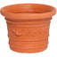 VASO TONDO FESTONATO PRESTIGE RESINA TERRACOTTA CM 40 H.CM 30