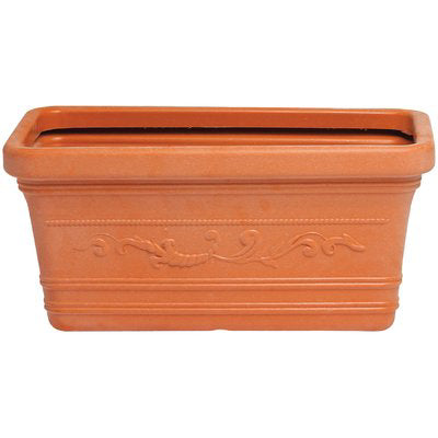 FIORIERA FESTONATA PRESTIGE RESINA TERRACOTTA CM 100X45 H.CM 41 Immagine principale del prodotto