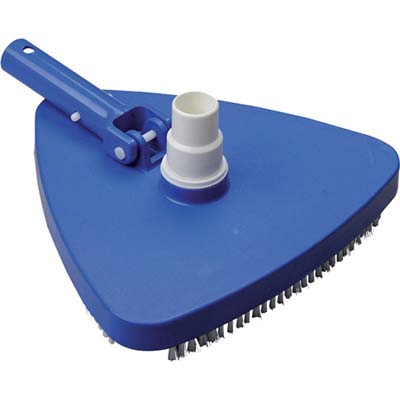SPAZZOLA PISCINA ASPIRANTE TRIANGOLARE DOMUS ATTACCO MM 28 TUBO MM 32/38 Immagine principale del prodotto