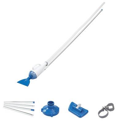 KIT PULIZIA PISCINA AQUACRAWL 58212 BESTWAY DOPPIA SCOPA + MANICO + ADATTATORI Immagine principale del prodotto