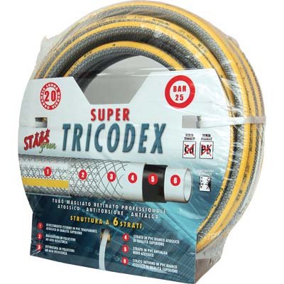 TUBO IRRIGAZIONE MAGLIATO SUPER TRICODEX STARS MM 25 1" MT 50