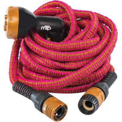 TUBO IRRIGAZIONE ESTENSIBILE WALLY ITALY MT 12,5/25 BRONZO/FUCSIA +RACCORDI+PISTOLA Immagine principale del prodotto