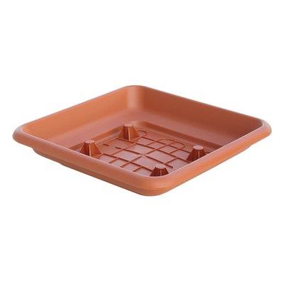 SOTTOVASO QUADRO LAURUS ICS PP TERRACOTTA X VASO CM 25X25