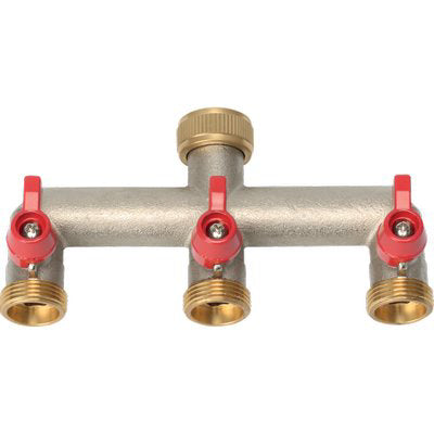 PRESA A RUBINETTO OTTONE 3 USCITE FILETTATE STARS 3/4F Immagine principale del prodotto