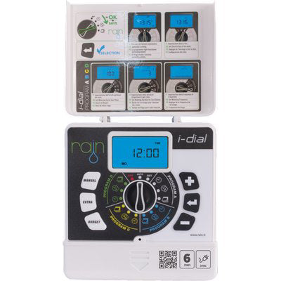 CENTRALINA IRRIGAZIONE I-DIAL INTERNO RAIN ZONE 6 VOLT 220/24 TRASF ESTERNO Immagine principale del prodotto