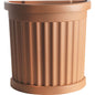 VASO MEZZOTONDO ROMA + SOTTOVASO BAMA PP TERRACOTTA CM 27X52 H.CM 49