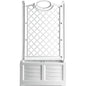 FIORIERA + GRIGLIATO SEPARE BAMA PP BIANCO CM 80X42,5 H.CM 150