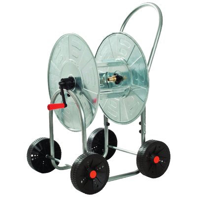 AVVOLGITUBO IRRIGAZIONE CARRELLATO AGRATI ACCIAIO ZINCATO 4 RUOTE PLT X TUBO 3/4 MT 80 Immagine principale del prodotto